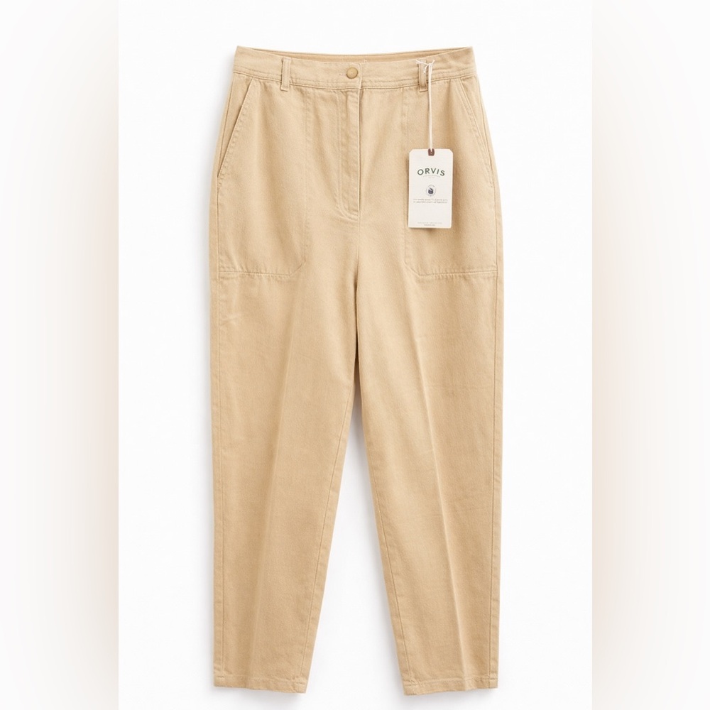 Orvis Cotton Twill Utility Pants Beige Khaki NWT Size 10